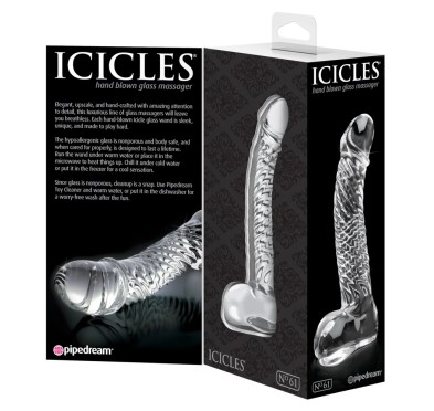 Icicles - Realistyczne Zakrzywione Szklane Dildo